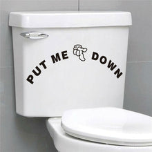 Load image into Gallery viewer, AQ Toilet Stickers - Put me Down