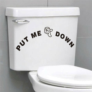 AQ Toilet Stickers - Put me Down