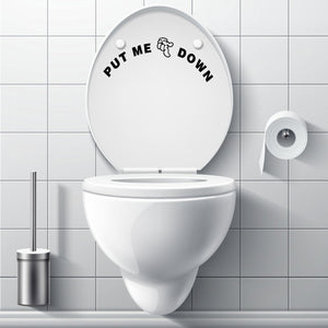 AQ Toilet Stickers - Put me Down