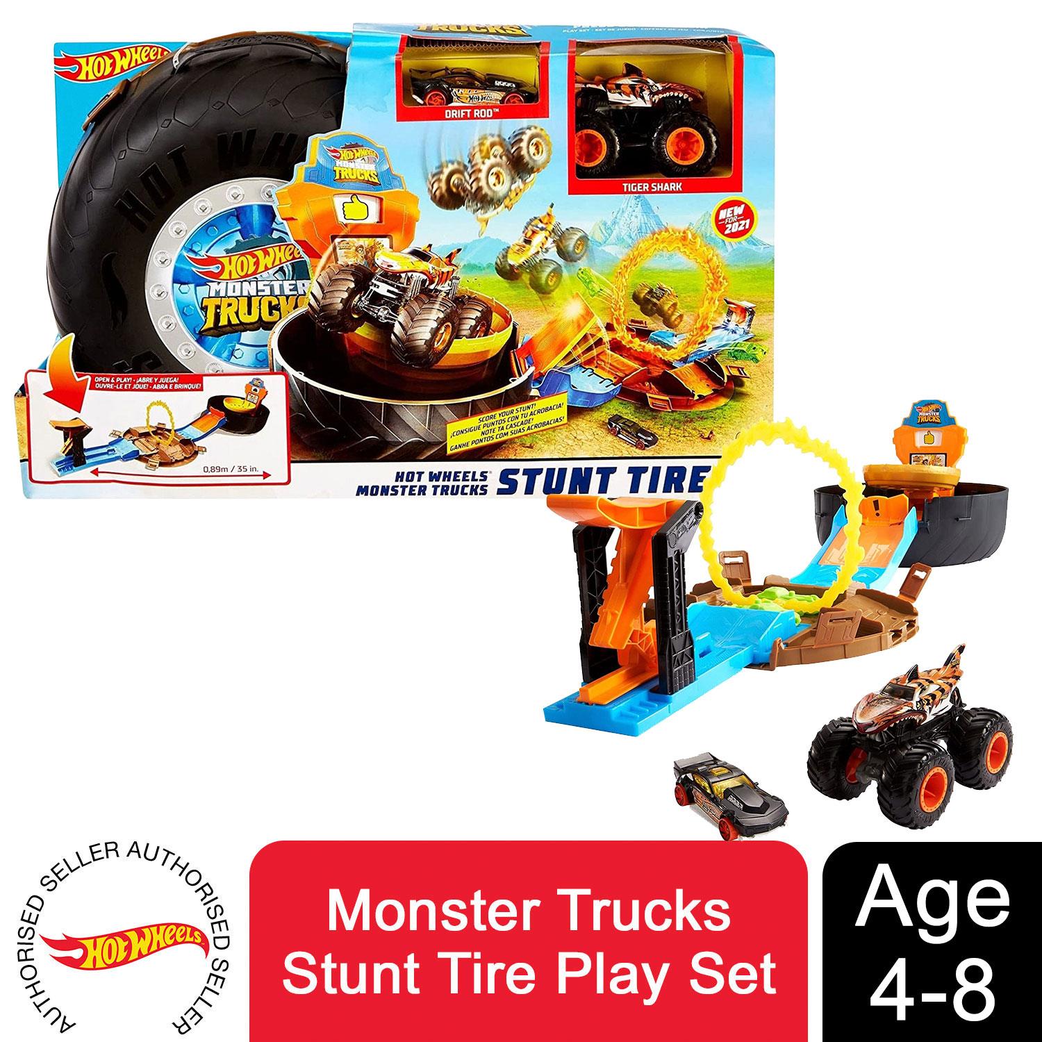 Hot Wheels Monster Trucks Stunt Tire Play Set