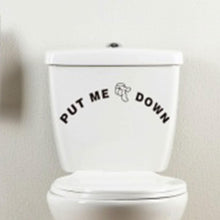 Load image into Gallery viewer, AQ Toilet Stickers - Put me Down