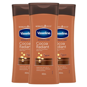 Vaseline Intensive Care Body Lotion, 3 Pack, 400ml