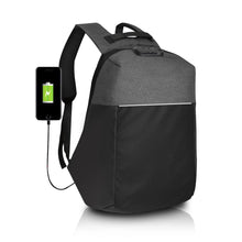 Load image into Gallery viewer, Aquarius Waterproof Anti Theft Backpack with USB Charging Port - Grey