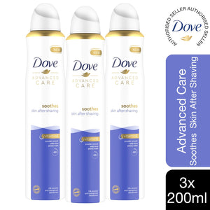 3x of 200ml Dove Advanced Care Anti-Perspirant Deodorant with Iris & Peony Scent