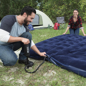 Pavillo King Flocked Blow up Inflatable Airbed Camping Mattress 203 x 183 x 22cm , 1pk