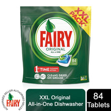 Load image into Gallery viewer, Fairy Original All In One 1st time Cleaning Action Dishwasher Tablets, 84Tablets