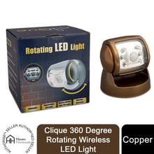 Load image into Gallery viewer, Clique 360 Degree Rotating Wireless LED Light with Wide beam &amp; Motion sensor