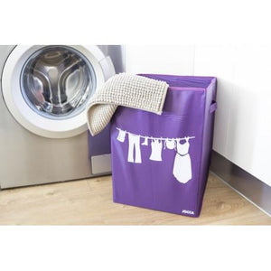 Jocca Purple foldable laundry basket