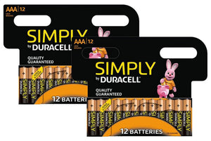 Duracell Simply AA or AAA Multipurpose Batteries