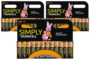 Duracell Simply AA or AAA Multipurpose Batteries