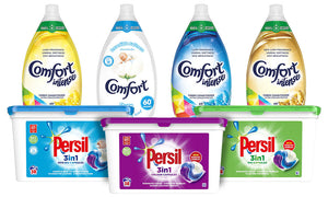 Persil Capsules and Comfort Intense Fabric Conditioner Bundle