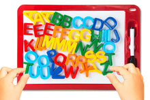 Load image into Gallery viewer, Deluxe 2 in 1 Magnetic Playboard With 48 Letters Assorted