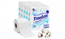 Load image into Gallery viewer, Freedom Toilet Rolls 3Ply Tissue Papers with Cotton &amp; Cashmer