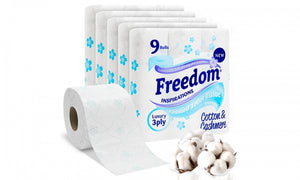Freedom Toilet Rolls 3Ply Tissue Papers with Cotton & Cashmer