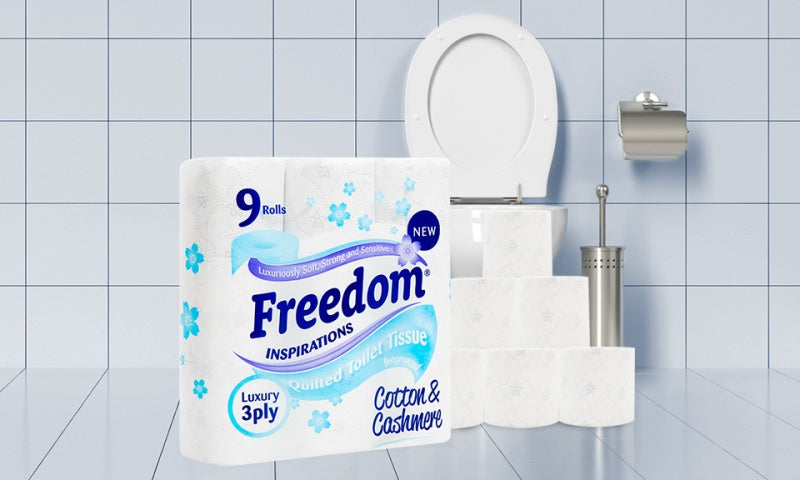 Freedom Toilet Rolls 3Ply Tissue Papers with Cotton & Cashmer