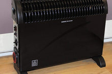 Load image into Gallery viewer, GVC Convector Heater With Turbo Timer Black