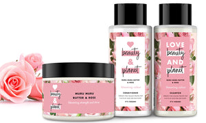 Love Beauty & Planet Blooming Colour Shampoo + Conditioner + Mask