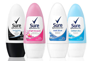 Sure For Women Antiperspirant Roll On, Pack of Six, 50ml