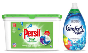 Persil Capsules and Comfort Intense Fabric Conditioner Bundle