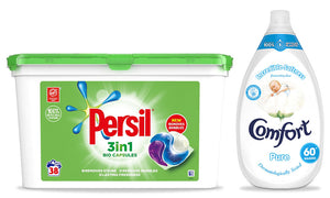 Persil Capsules and Comfort Intense Fabric Conditioner Bundle