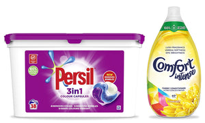 Persil Capsules and Comfort Intense Fabric Conditioner Bundle