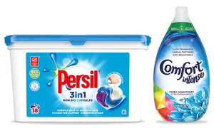 Persil Capsules and Comfort Intense Fabric Conditioner Bundle