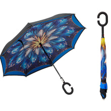 Load image into Gallery viewer, Reversible Windproof Umbrella with C Shape Handle