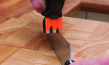 Load image into Gallery viewer, Super Sharp Knife &amp; Scissors Sharpener W/ Safety Grip