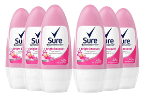 Sure For Women Antiperspirant Roll On, Pack of Six, 50ml