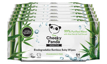 Load image into Gallery viewer, The Cheeky Panda Biodegradable Bamboo Baby Wipes