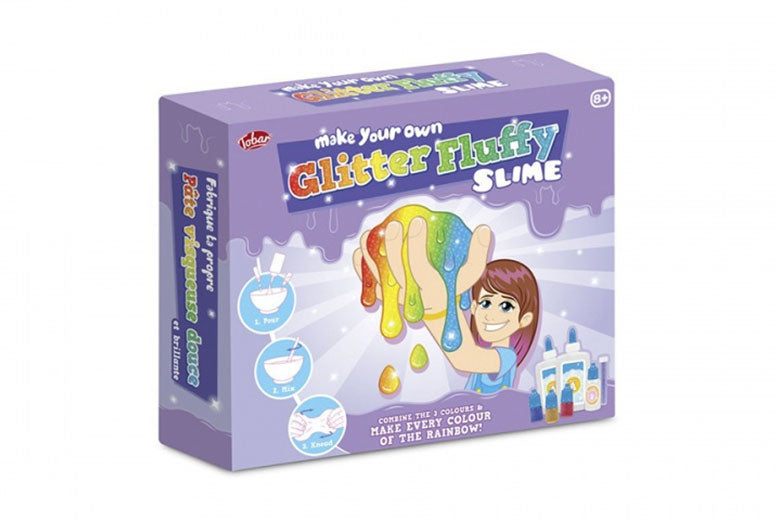Tobar Make Your Own Glitter Fluffy Slime