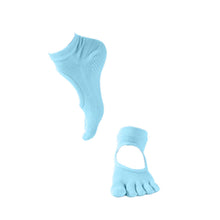 Load image into Gallery viewer, Flo Fashion Women&#39;s Full Toe Non-Slip Grip Yoga Sports Socks Sky Blue