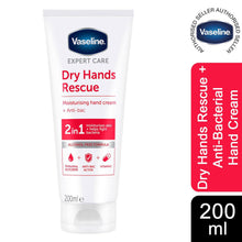 Load image into Gallery viewer, 2x or 4x 200ml Vaseline Expert Care Dry Hands Rescue Moisturising Cream+Anti-bac