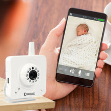 Load image into Gallery viewer, Konig Enhanced Indoor Plug-and-Play IP camera, White