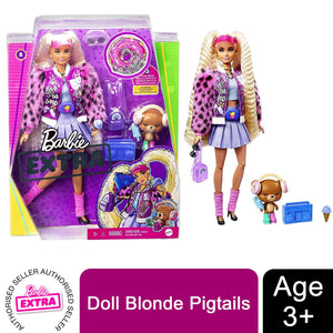 Brabie Extra Doll in Long Blonde Pigtail with Pet Puppy