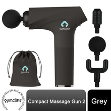 Load image into Gallery viewer, Gymcline Massage Gun Compact Size with 1500mAh Battery &amp; 3 Speed Modes, Grey