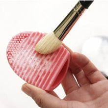 Load image into Gallery viewer, 2x Envie Silicone Egg Sponge Scrubber Make-Up Brush Cleaner - Pink