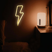 Load image into Gallery viewer, Aquarius Neon Lightning Thunder Bolt Shape Colorful LED Fairy Night Lights