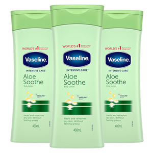 Vaseline Intensive Care Body Lotion, 3 Pack, 400ml