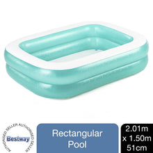 Load image into Gallery viewer, Bestway Inflatable 6&#39;7&quot; x 59&quot; x 20&quot;/2.01m x 1.50m x 51cm Rectangular Family Pool