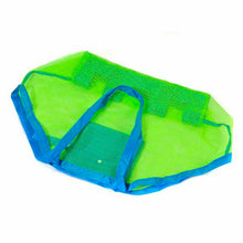 Load image into Gallery viewer, Doodle Large Mesh Multi Storage Beach Bag with Green&amp;Blue Colour