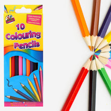 Load image into Gallery viewer, ArtBox Non-Toxic Full Size Drawing Kids School 10 Colouring Pencils