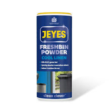 Load image into Gallery viewer, Jeyes Freshbin Disinfectant &amp; Deodorizer Powder Cool Linen, 6 Pack of 550gm