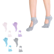 Load image into Gallery viewer, Flo Fashion Women&#39;s Full Toe Non-Slip Grip Yoga Sports Socks Sky Blue