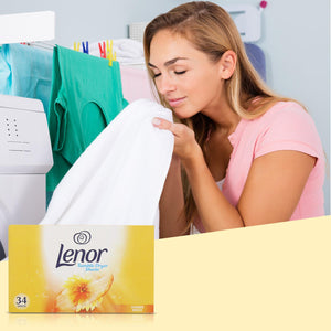 6 x 34 Lenor Sheets Summer Breeze Fabric Softener Dryer