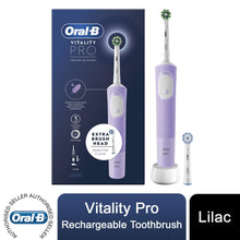 Load image into Gallery viewer, Oral-B Vitality Pro Electric Rechargeable Toothbrush with 2 Brush Heads, Lilac