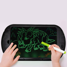 Load image into Gallery viewer, Doodle Kid&#39;s 15.4 Inch Magic LED Light Dinosaur Pictures Magic Drawing Board