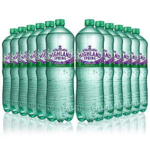 12x1.5L Highland Spring Sparkling Spring Water from Scotland's Ochil Hills