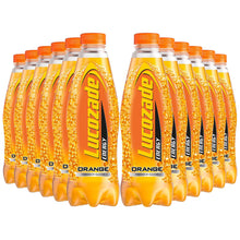 Load image into Gallery viewer, 12 Pack of 900ml Lucozade Orange Sparkling Energy Drink Powered By Glucose