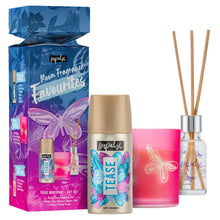 Load image into Gallery viewer, Impulse Room Fragrance Favourite Tease Bodyspray+Gift Set with Diffuser &amp; Candle